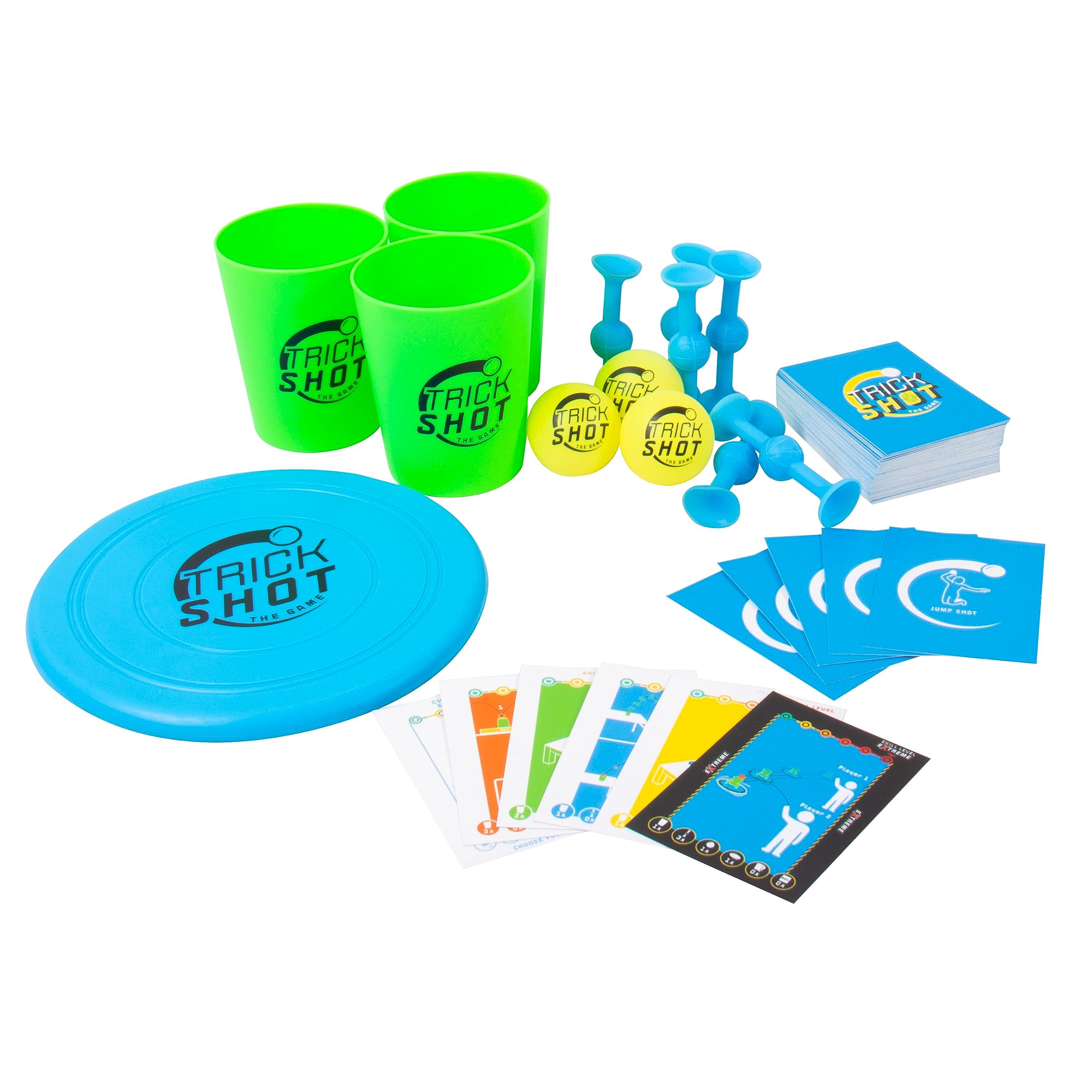 Fizz Creations Trick Shot Game - Skill Challenge Set with 80 Cards