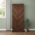 GFW Catania 2 Door Wooden Wardrobe with Drawer – Walnut Wood-Grain
