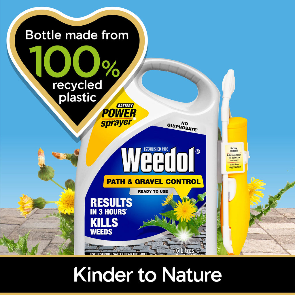 Weedol Path & Gravel Weedkiller with Power Sprayer - Ready to Use, 5L
