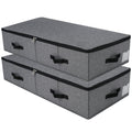 Omygarden Foldable Under Bed Storage Box with Plastic Support Liner, 6 Handles, Zipper Lid - image 1