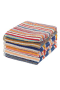Olivia Rocco 6-Pack Stripe Hand Towels | 100% Cotton Quick-Dry Set