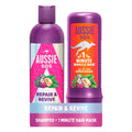 Aussie SOS Repair & Revive Vegan Shampoo and Hair Mask Set for Dry Hair