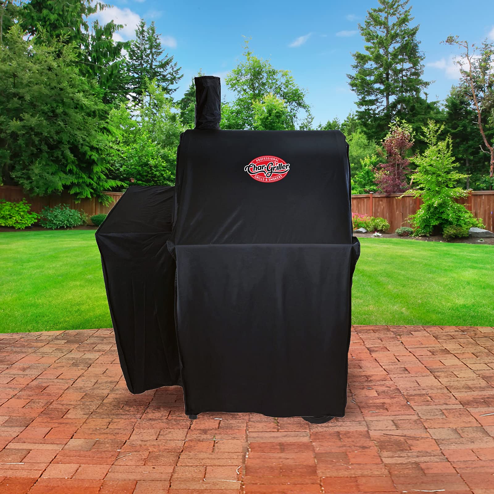 Char-Griller Grill Cover for 2123, 2823, 2223 – Weatherproof Black
