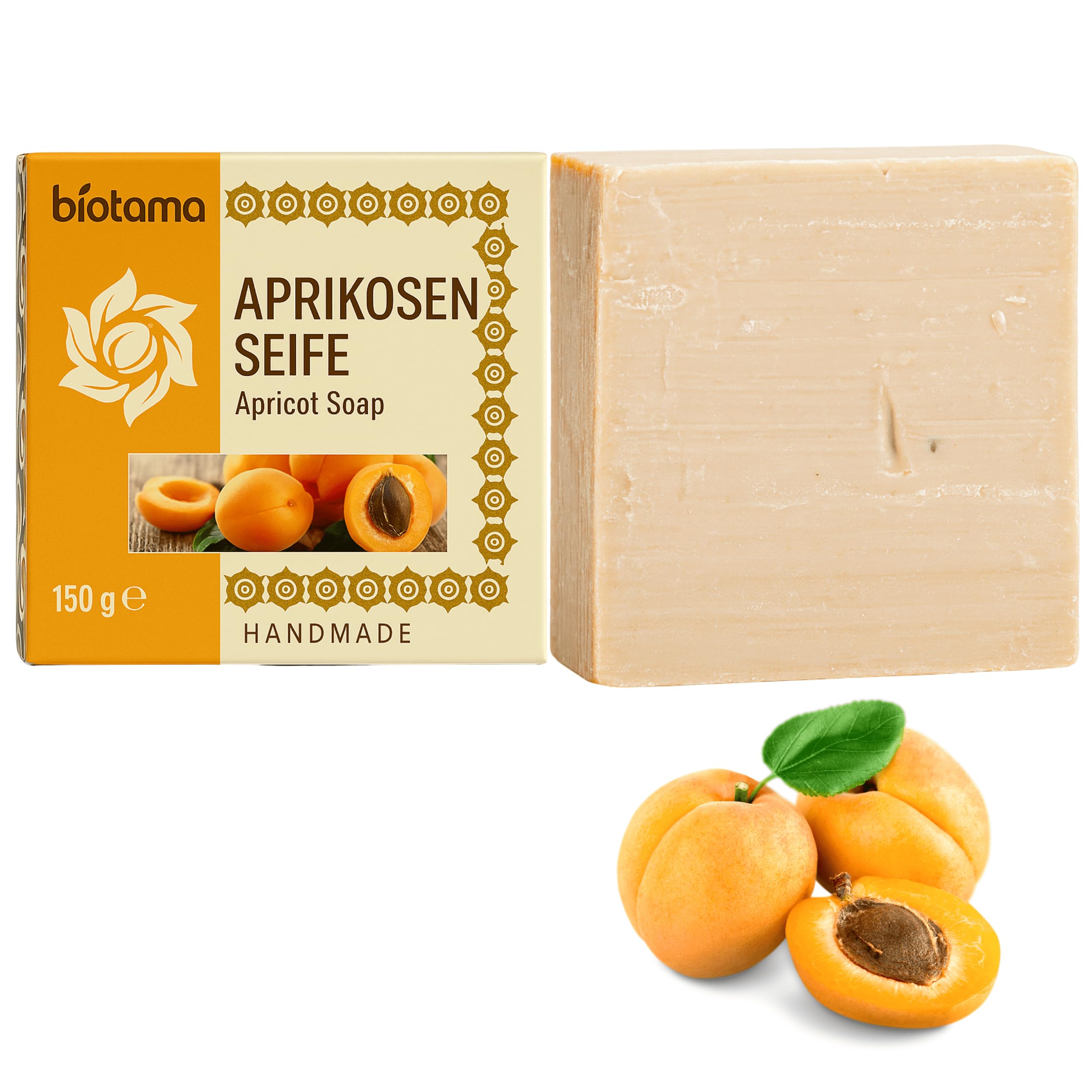 Handmade Apricot Soap – Natural Skin Care with Kernel Oil 150g