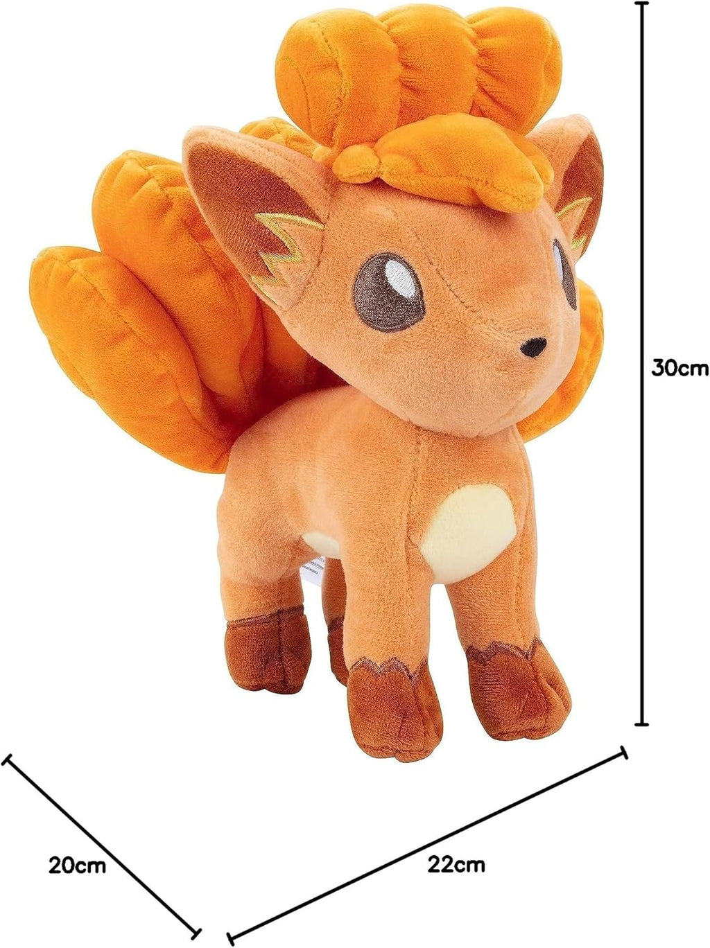 Pokémon Vulpix Plush – 8-Inch Officially Licensed Jazwares Soft Toy