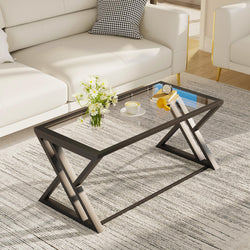 Coffee Table, Living Room Table, Center Tea Table, Glass Coffee Table - image 1