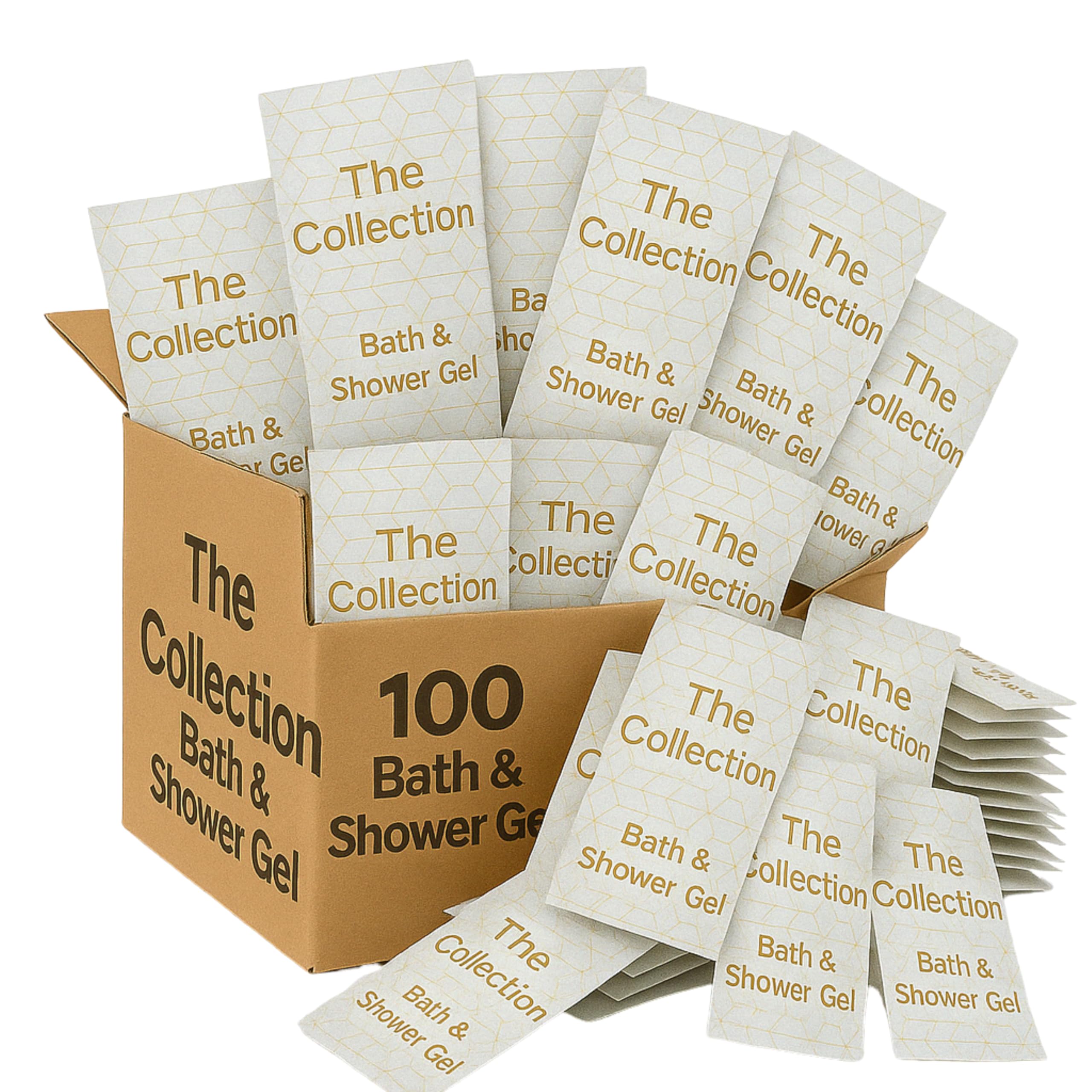 Jolof Store Bath & Shower Gel Sachets - 100 x 10ml Hotel Amenities