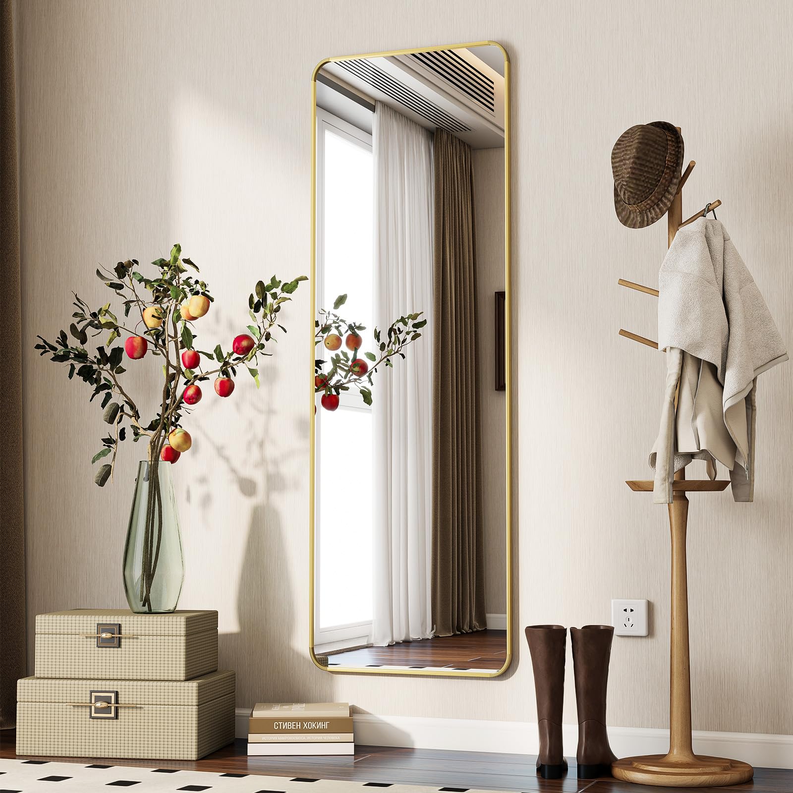 Koonmi Full Length Standing Mirror | 40x150cm Shatterproof Floor Mirror
