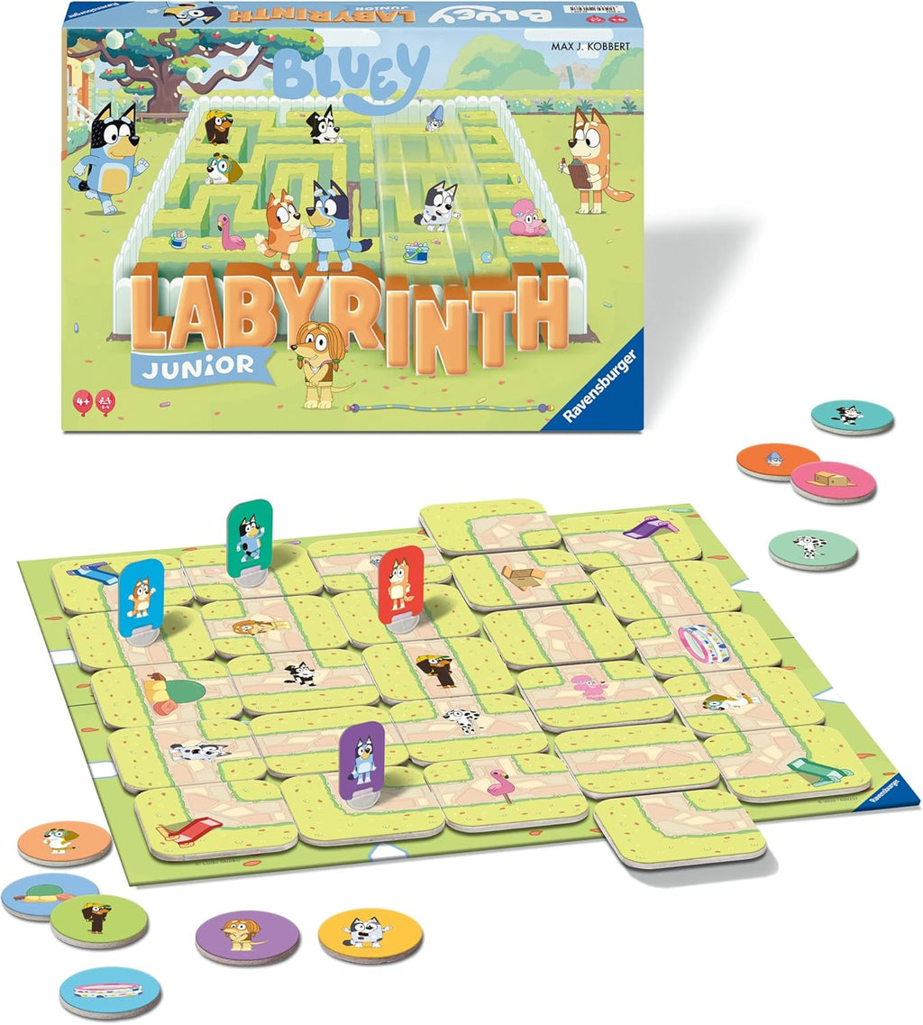 Ravensburger Bluey Labyrinth Junior Family Board Game for Kids
