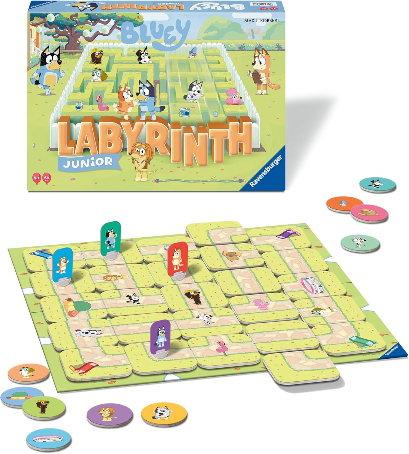 Ravensburger Bluey Labyrinth Junior Family Board Game for Kids