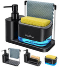 5-in-1 Kitchen Soap Dispenser Set with Sponge & Cloth Holder