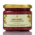 Earthbreath Raw Honey with Fresh Cranberries – 100% Natural, 400g