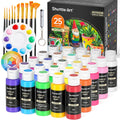 Shuttle Art 25 Colors Outdoor Acrylic Paint Set | Waterproof Craft Kit