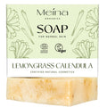 Meina Organic Lemongrass & Calendula Soap Bar | Natural Vegan Body Wash