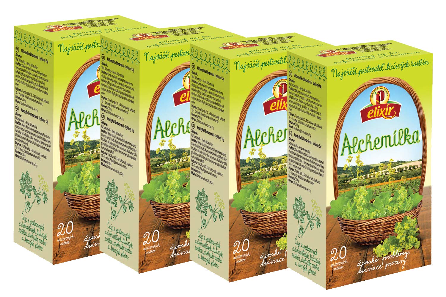 Agrokarpaty Lady's Mantle Herbal Tea - Alchemilla Vulgaris (80 Bags)