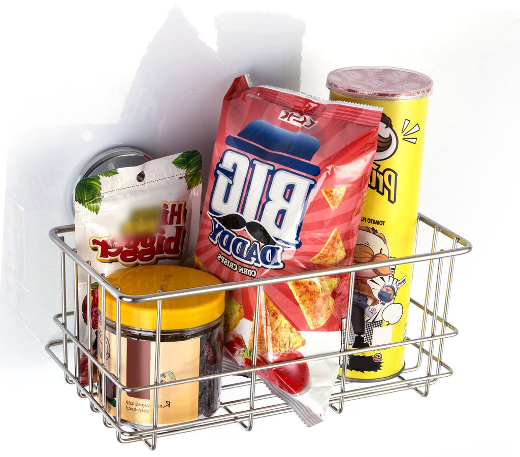 SANNO Suction Shower Caddy – SUS 304 Stainless Steel Bathroom Shelf