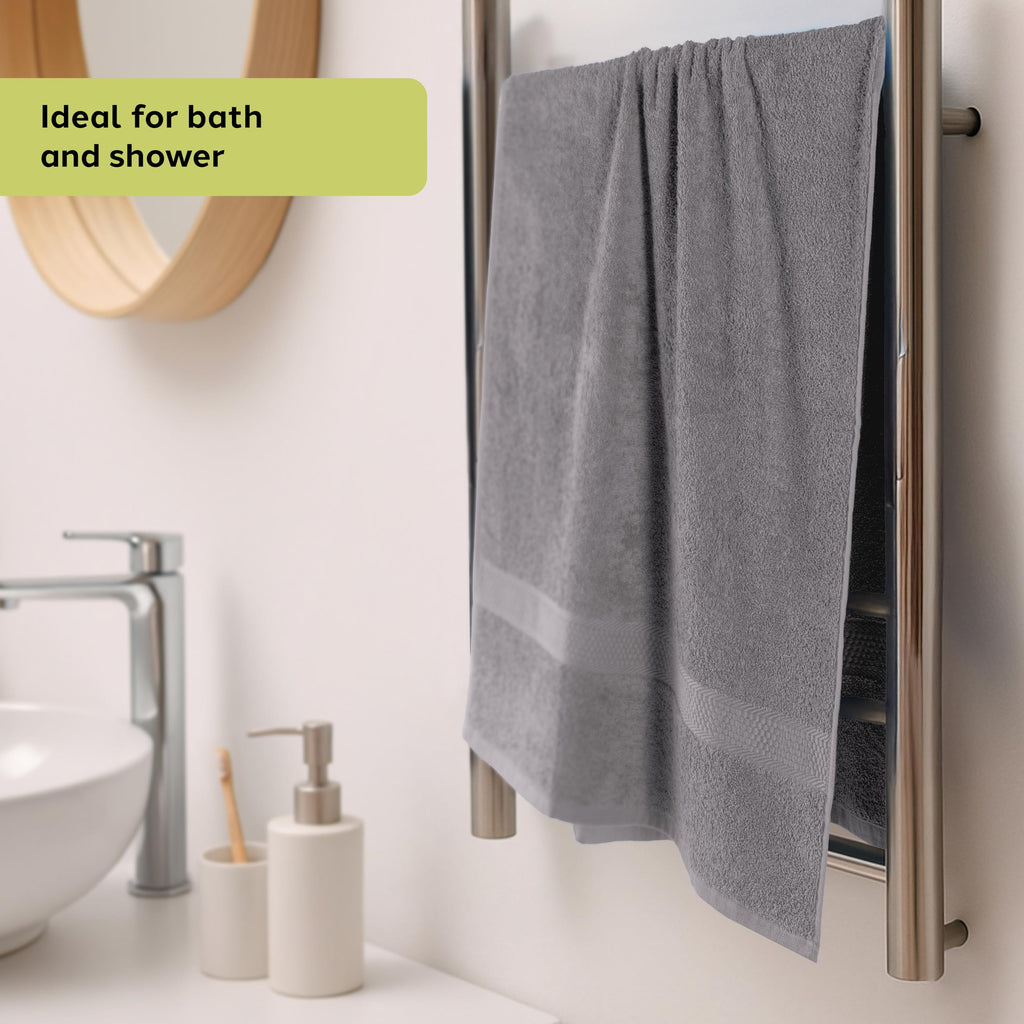 Caleffi 3X Large Bath Towel Set, 55x105cm, 100% Cotton Bath Set - Soft and Absorbent, Great for Bathroom, Face and Daily Use, Shower Towel - image 4