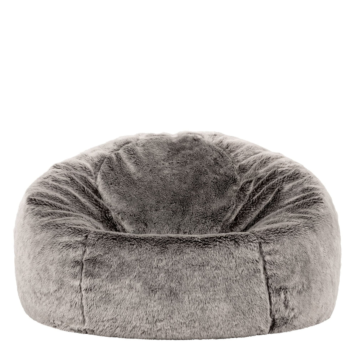 icon Kingston Faux Fur Fluffy Bean Bag with Filling Included, Grey - image 4