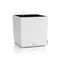 Lechuza CUBE Cottage 40 Self-Watering Square Planter - Rattan White