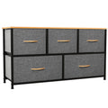 YITAHOME 5-Drawer Fabric Dresser | Metal Frame Storage Organizer