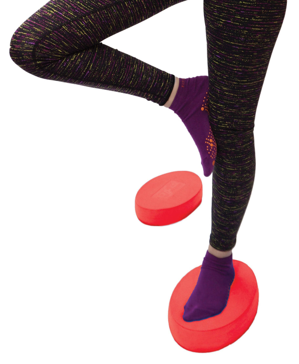 TPE Oval Balance Pads - 2 Pack for Yoga and Physiotherapy