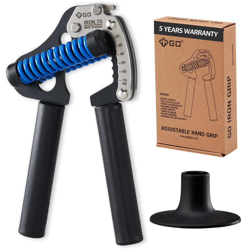GD Iron Grip 70 Adjustable Hand Strengthener – 11.9-70kg Resistance