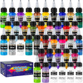 Roizefar Airbrush Paint Set - 36 Colors Water-Based Acrylic Kit with Thinners