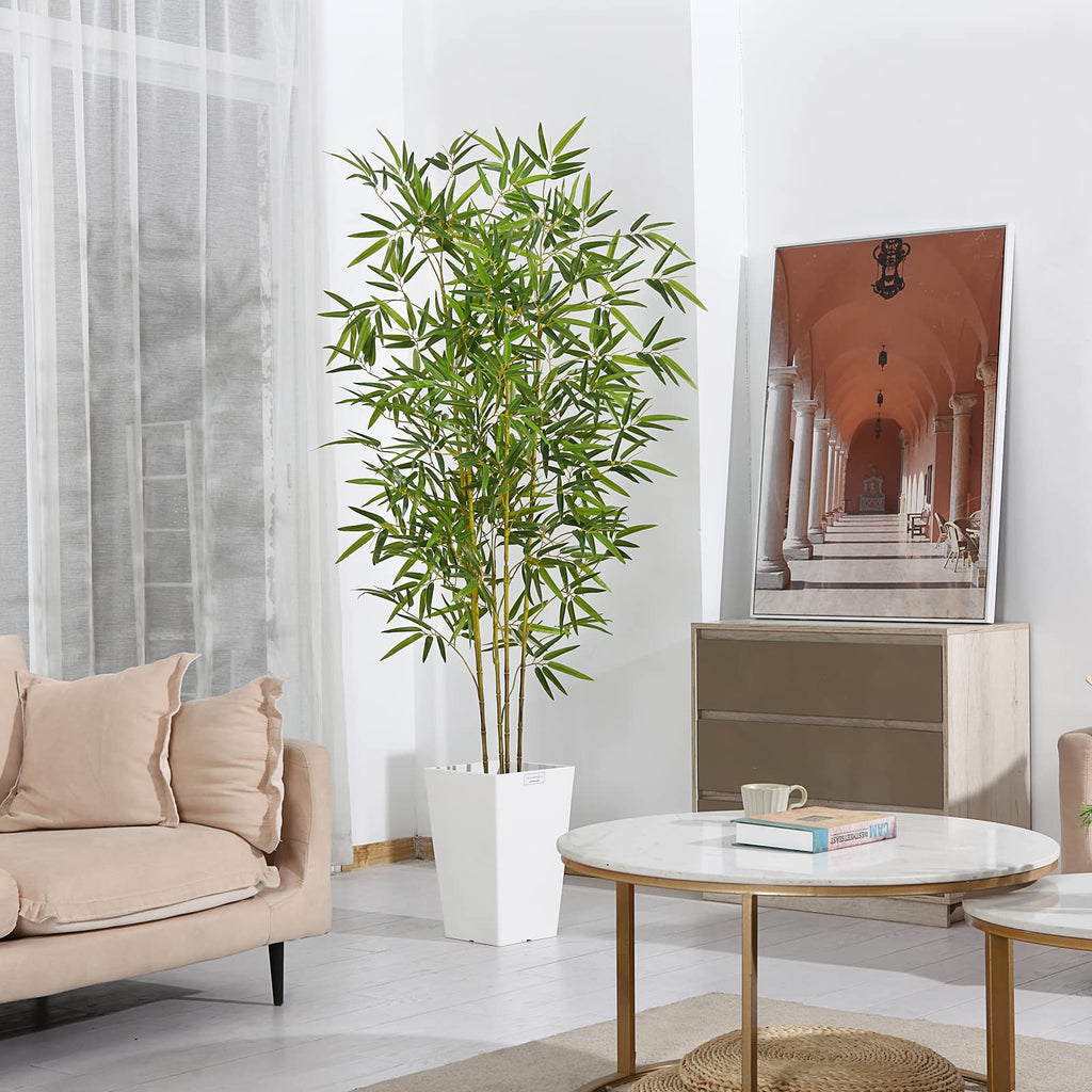 Kazeila 160cm Artificial Bamboo Tree | Tall Faux Plant with Pot & Basket