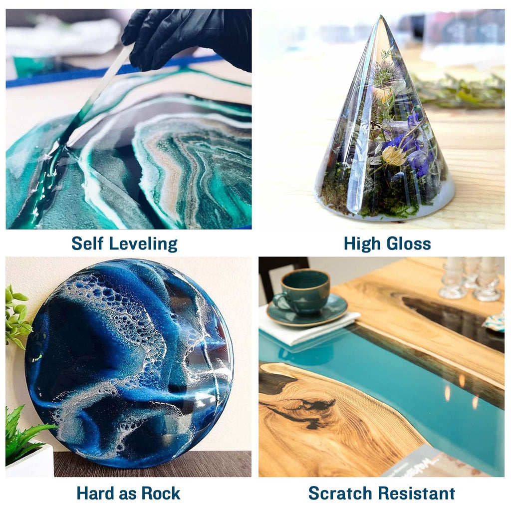 Teexpert Deep Pour Epoxy Resin Kit | 51oz Crystal Clear Casting Resin