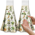 CUTHOLLOW 2 Pcs Herb and Vegetable Hanging Kitchen Towels with Loop - image 1