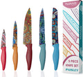 Nuovva 5-Piece Professional Kitchen Knife Set – Non-Stick Stainless Steel