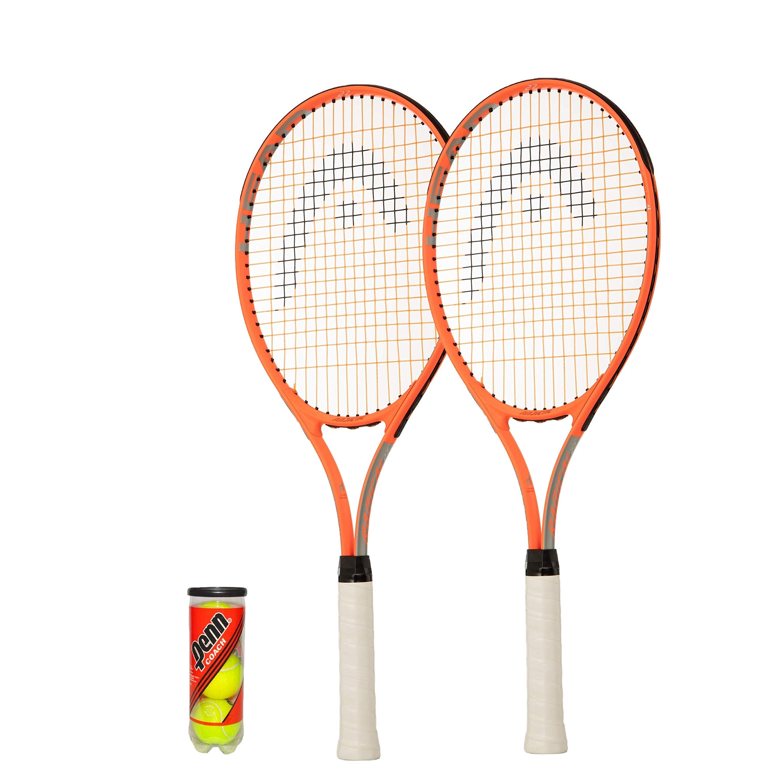 HEAD Radical Tennis Racket Set of 2 with Covers and 3 Tennis Balls