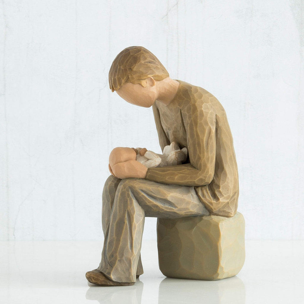 Willow Tree New Dad Figurine – Hand-Carved Susan Lordi Fatherhood Gift