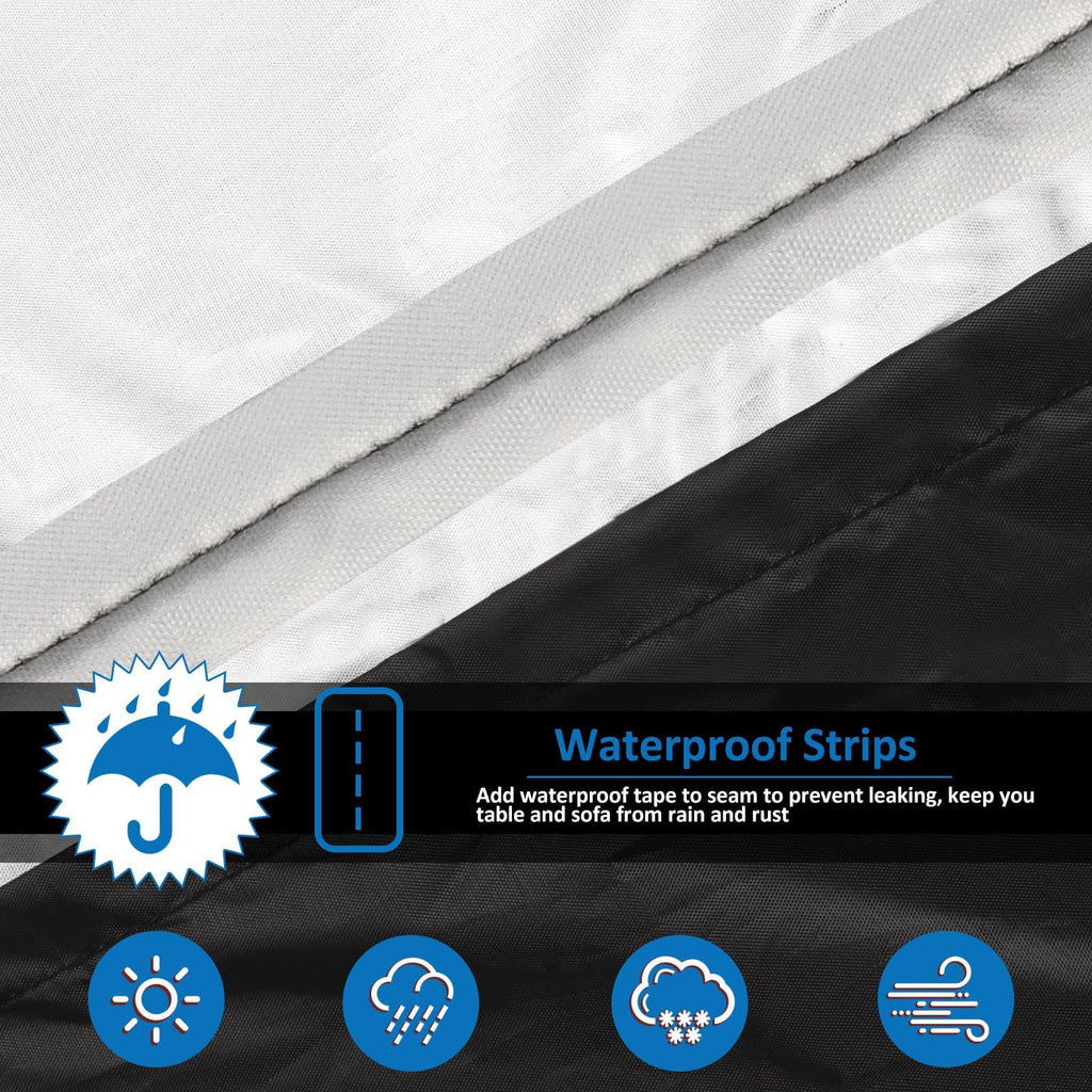 Wanocean Waterproof Patio Furniture Cover | 420D Oxford Rattan Cover