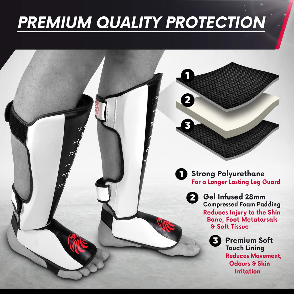 Valour Strike Shin Guards – Lightweight MMA & Muay Thai Sparring Pads