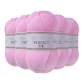 Utopia Crafts DK Double Knitting Yarn – 100% Acrylic, 5x100g (Baby Pink)