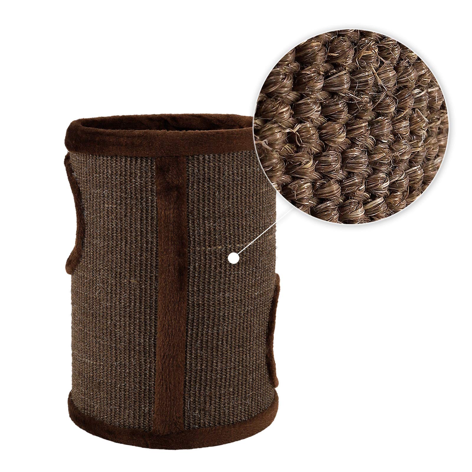 Dibea Cat Scratching Barrel – 50cm Sisal Scratching Tree in Brown