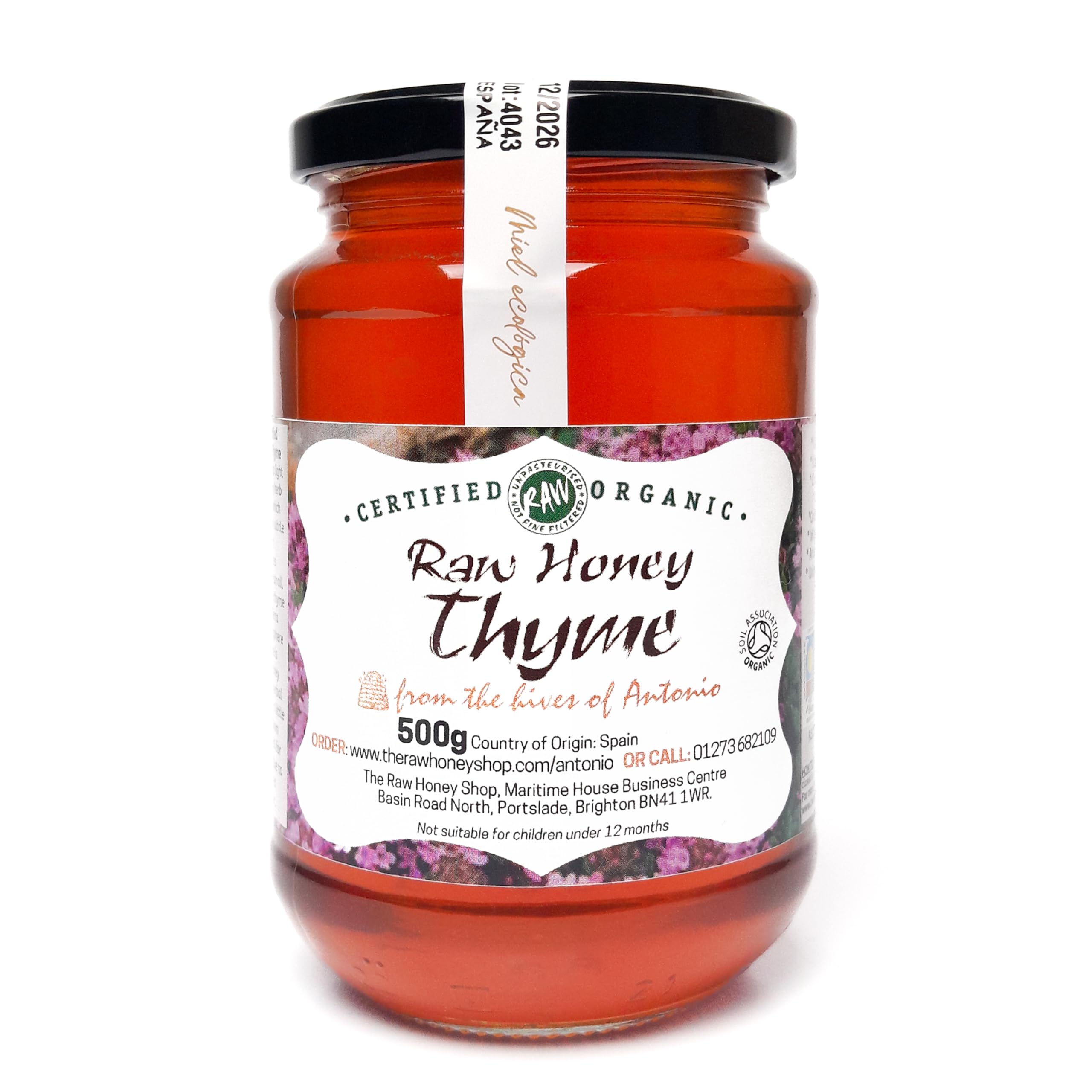 Raw Thyme Honey – Pure Single Origin Wilderness Honey, 500g