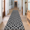 SHACOS Non-Slip Hallway Runner Rug | 60x300cm Washable Geometric Carpet