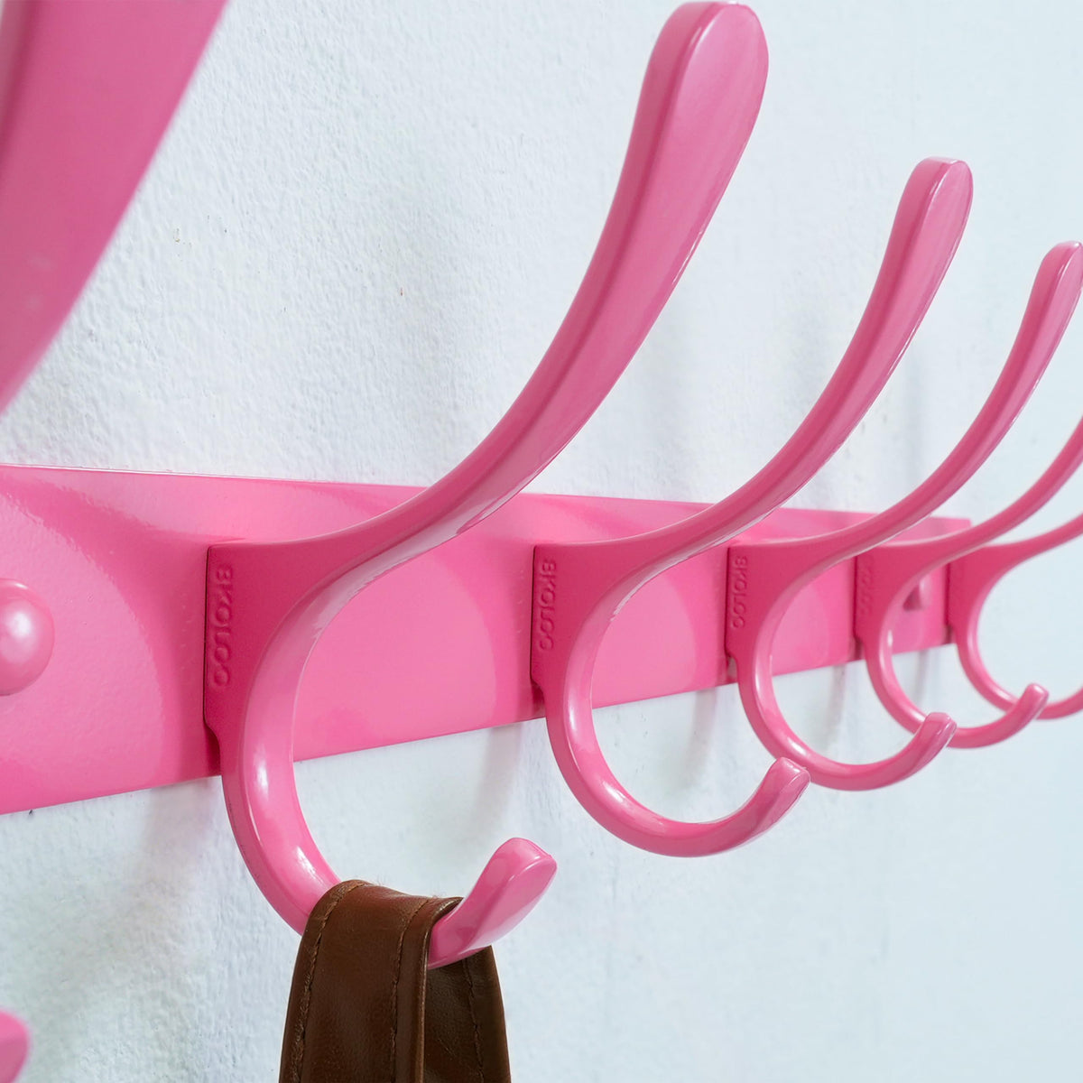 SKOLOO Coat Rack Wall Mounted - 6 Hooks, Heavy Duty, Stainless Steel, Metal Wall Coat Hanger, Sturdy Wall Hooks for Hanging Coat, Jacket, Clothes - image 3