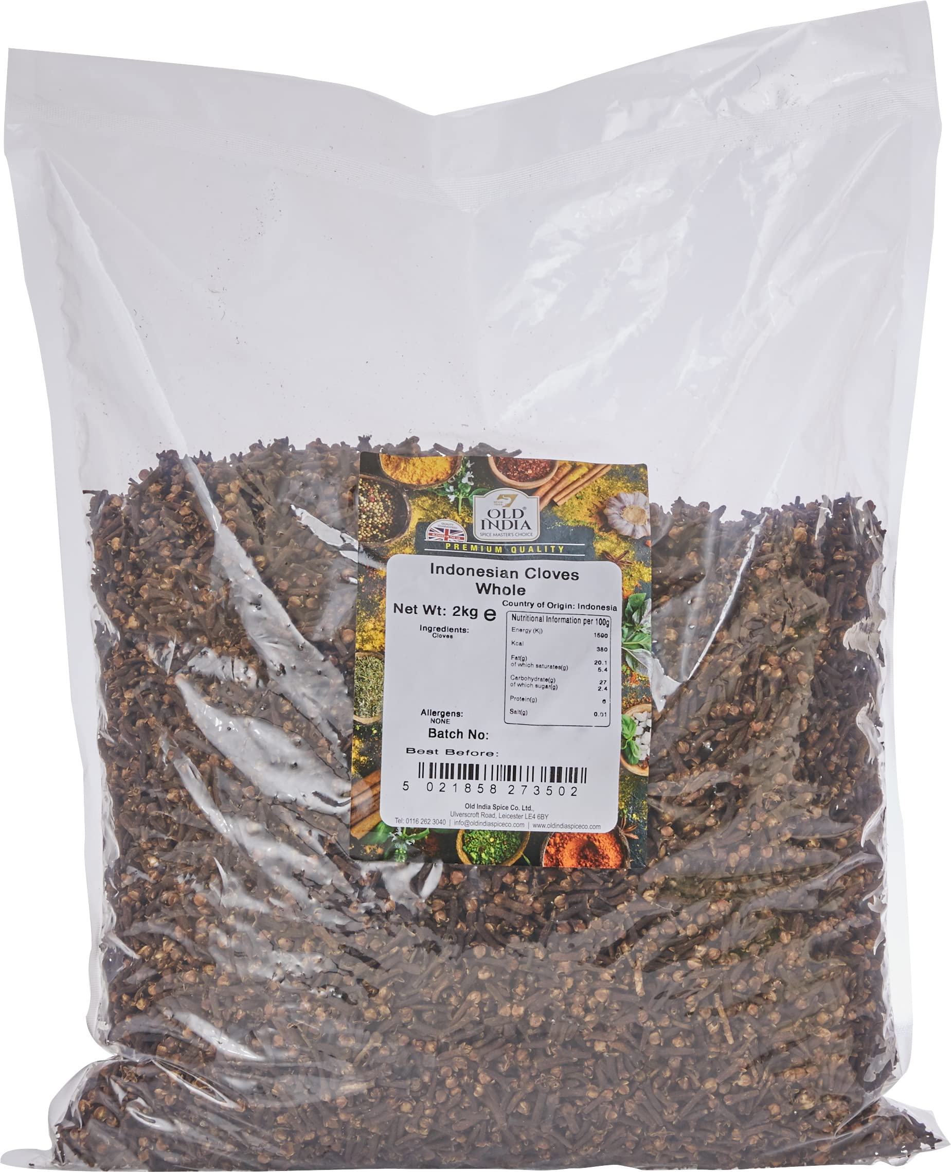Old India Whole Cloves – Bulk Aromatic Culinary Spices, 2kg Bag