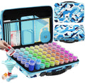 ARTDOT 5D Diamond Painting Storage Case – 60 Slots with 101 Tools (Blue)