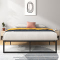 Zinus Lorelai Metal Platform Bed Frame | 135x190 cm Double | Black