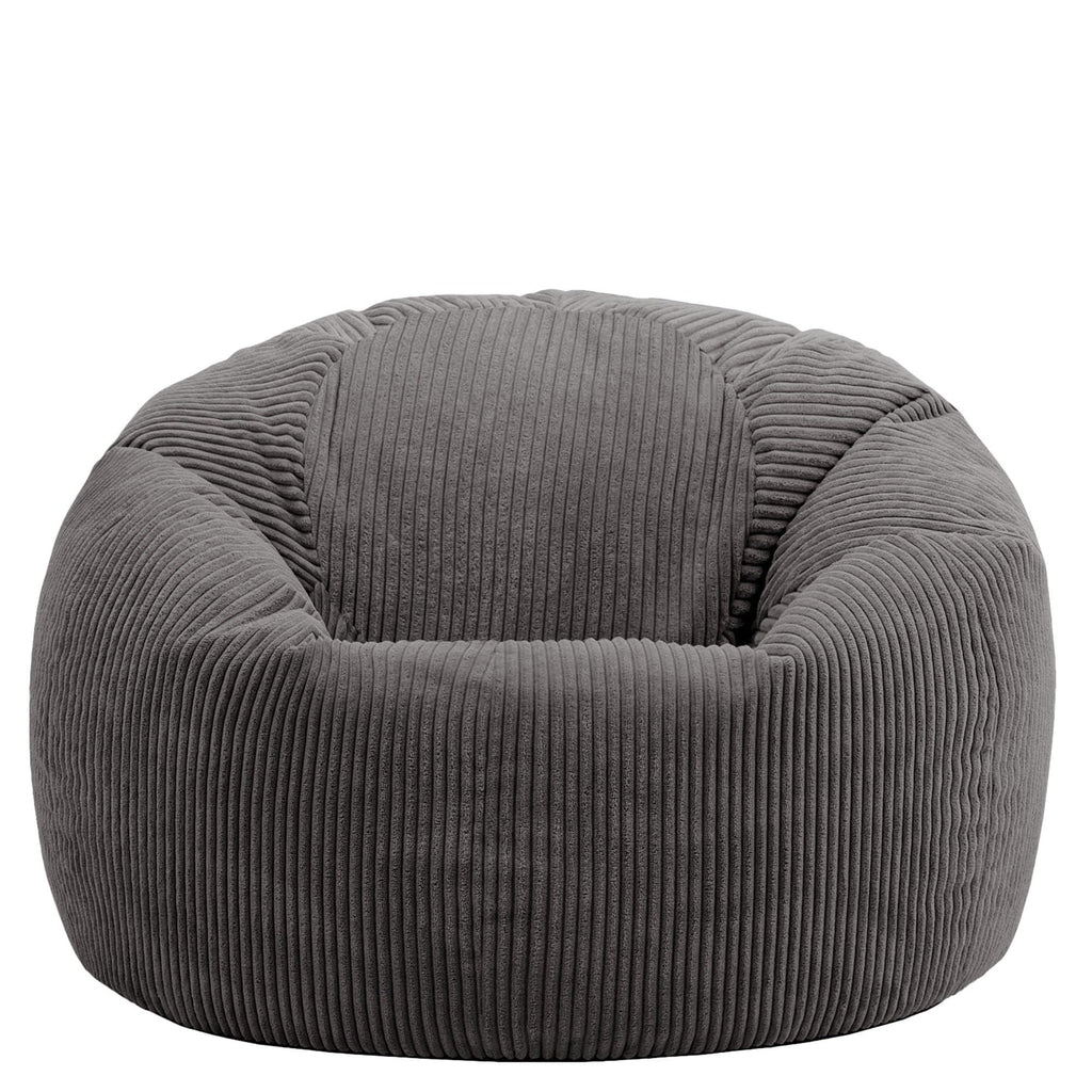 icon Kingston Cord Bean Bag with Filling Included, Grey