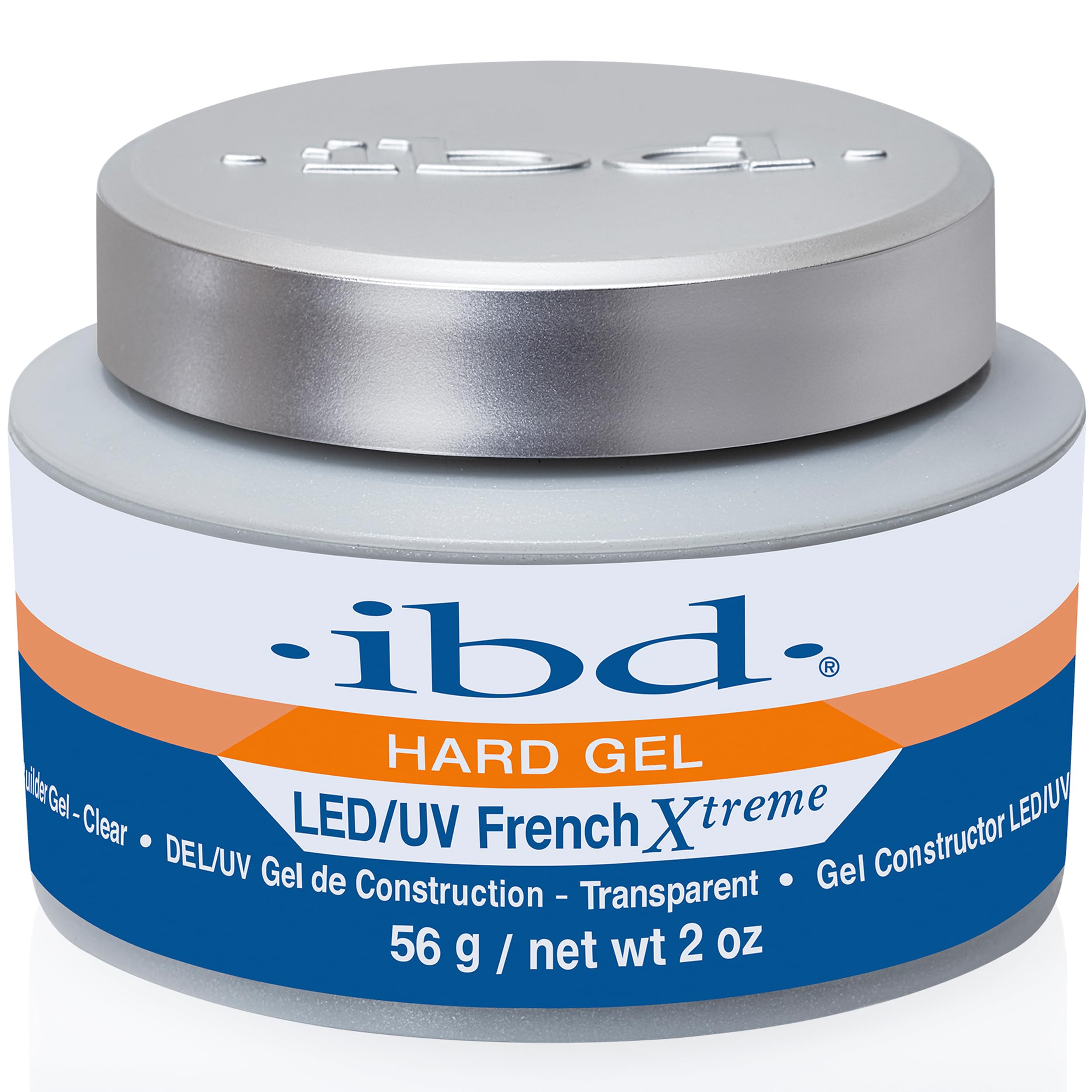 IBD French Xtreme Clear Hard Gel – LED/UV Builder Nail Gel, 56g
