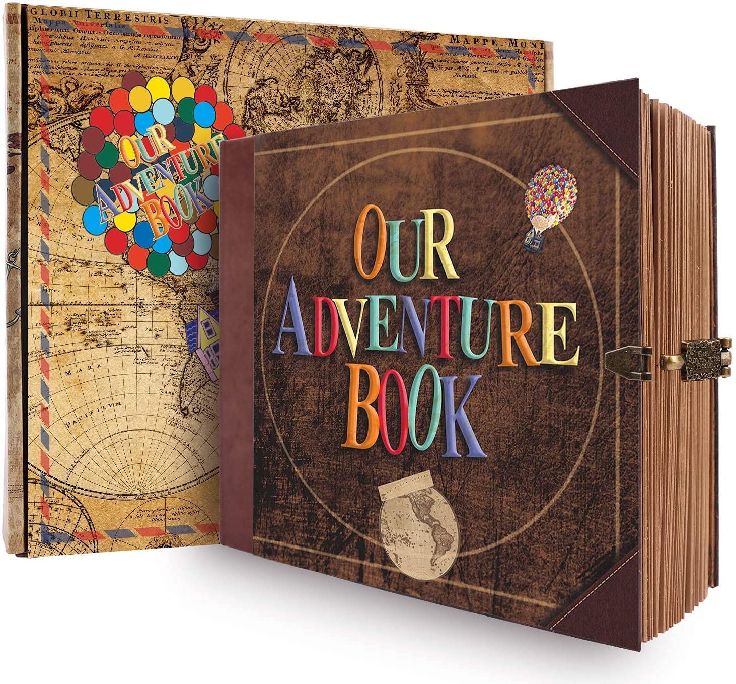 Our Adventure Book Scrapbook - 146 Page Retro Travel Photo Album