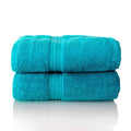 Glart Premium Sauna Towels – Set of 2 Turquoise 100% Cotton Terry