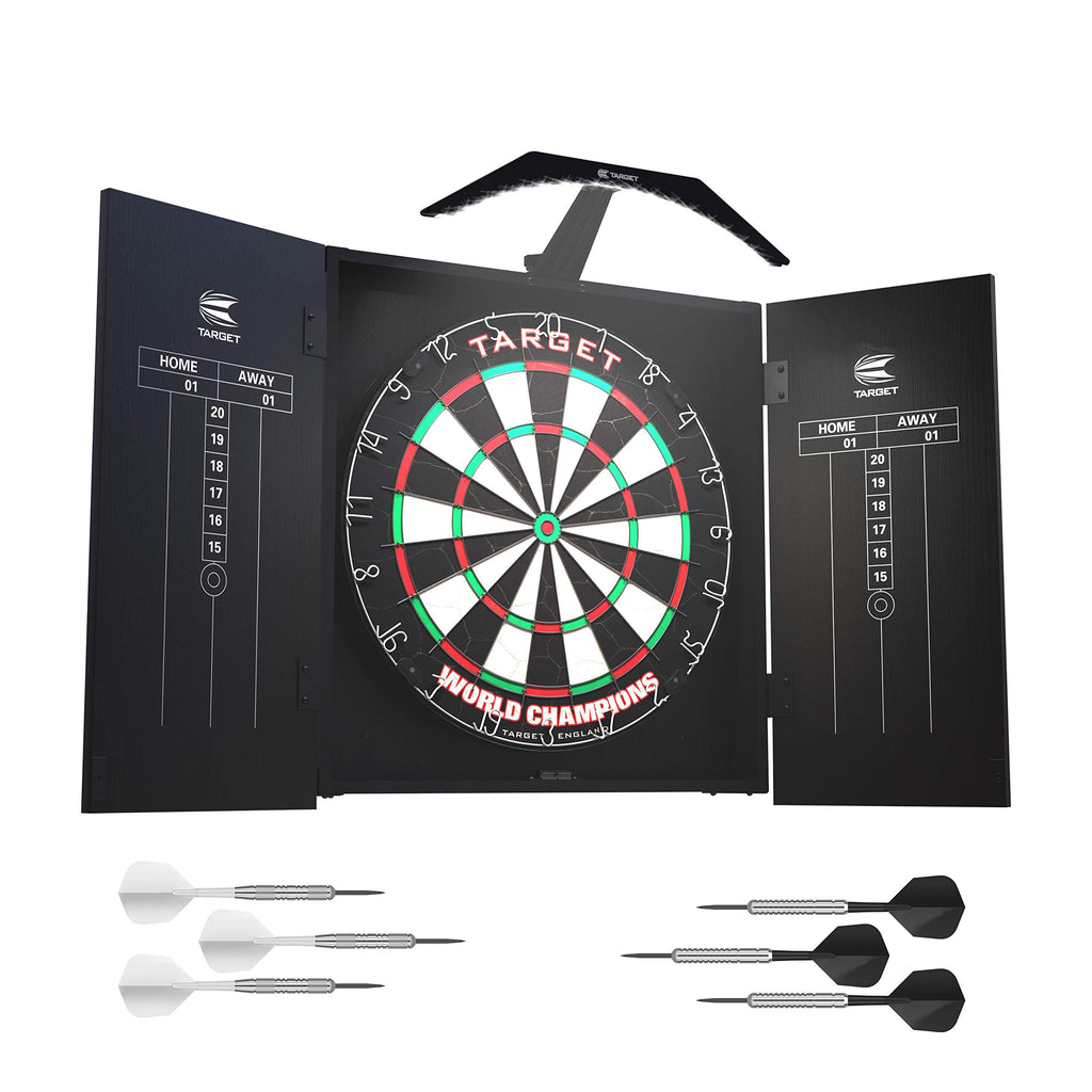 Target Darts Arc Cabinet Set | LED Lighting & World Champion Dartboard