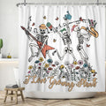 Funny Skeleton Shower Curtain | Waterproof Polyester, 180x200cm