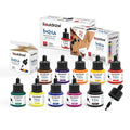 Liquidraw Waterproof India Ink Set | 10 Assorted Colours for Calligraphy